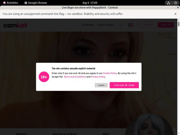 Camlust.com Limited Rate