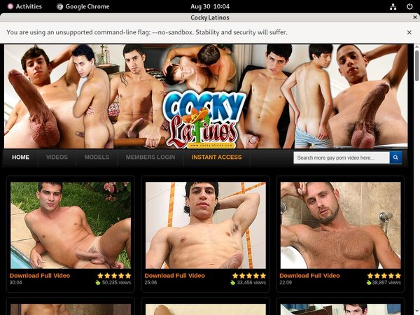 Cocky Latinos Get Free Trial