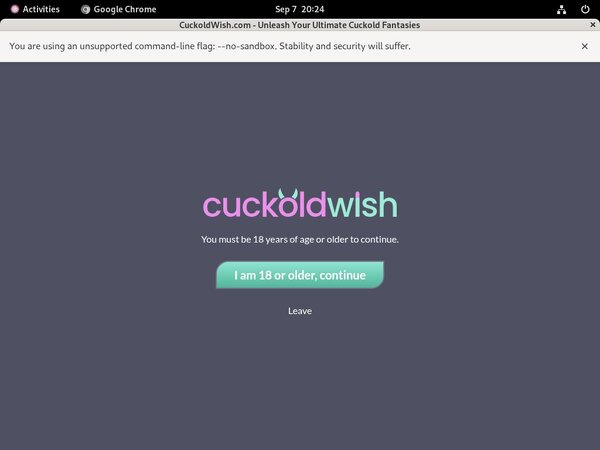 Cuckold Wish Trial Coupon