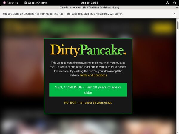 Dirty Pancake Password Account