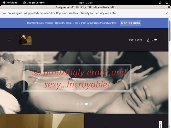 Erospiration Password Info