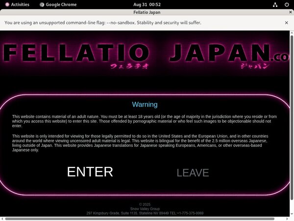 Fellatiojapan.com Account Trial