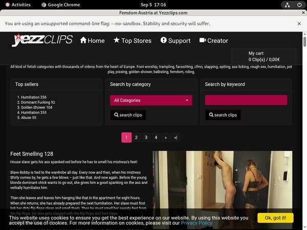 Femdom Austria Checkout
