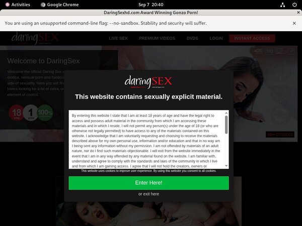Free Daring Sex Account Discount