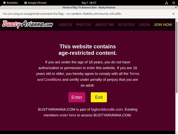 Free Trial Bustyarianna.com Login