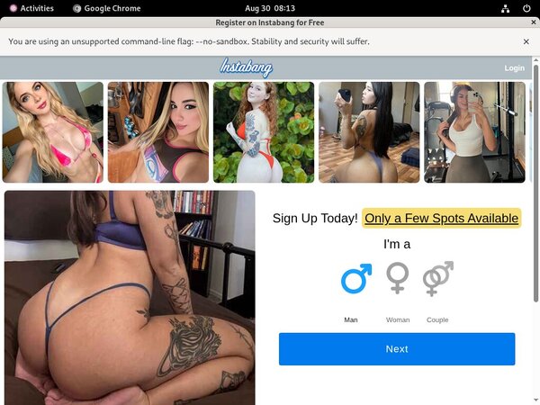 Instabang Checkout Page