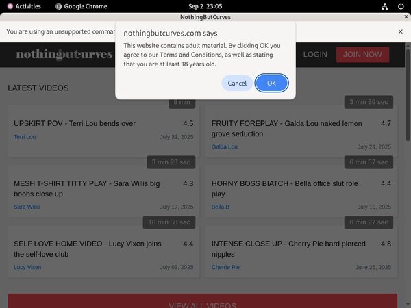 Nothingbutcurves.com $1 Trial