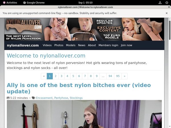 Nylonallover.com Login Account