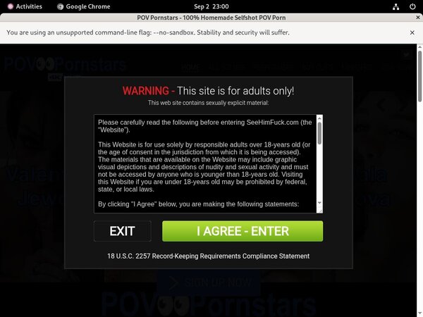 Povpornstars.com Site Passwords