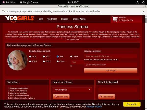 PrincessSerena Free Pass