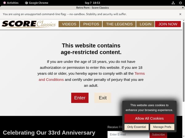 Sign Up To Scoreclassics