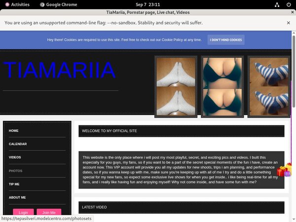 TiaMariia Porn Login