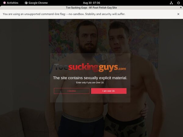 Toesuckingguys.com With Credit Card
