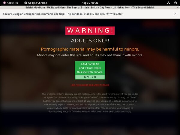 UK Naked Men Signup Form