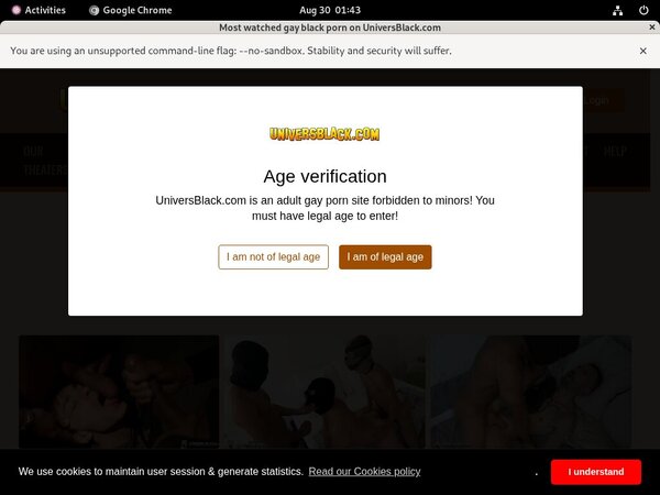 Universblack.com Member Account
