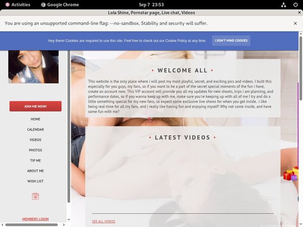 User Pass Lola Shine