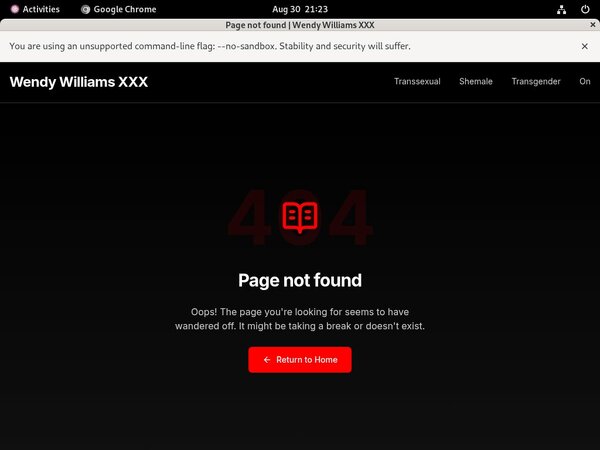 Wendywilliamsxxx.com Password Username