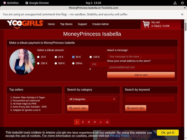 Yoogirls.com Wachtwoord