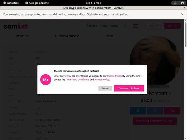Yuri Kombatt Account Password