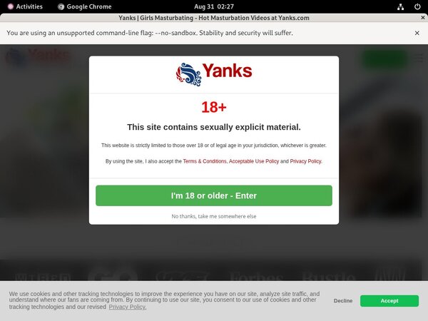 Yanks.com Payment